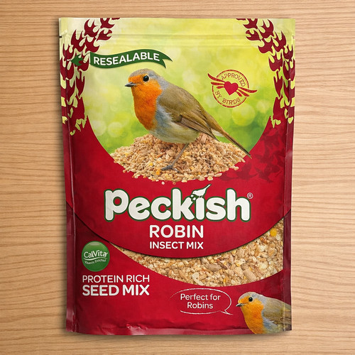 Peckish robin bird - peckish,
