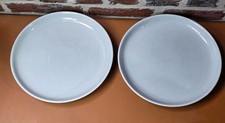 Denby Intro Soft Grey 10 inch dinner plate X2 