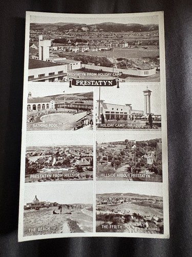 Old prestatyn postcard - old,