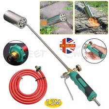 Long Arm Torch Burner Propane Butane Gas Blow Roofers Brazing Kit + 1.2m Hose