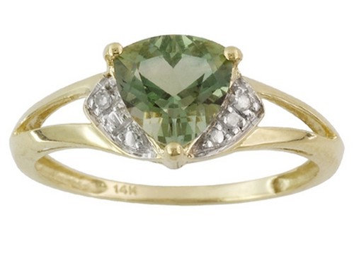 14kt 0ctw trillion green - 1.0ctw,