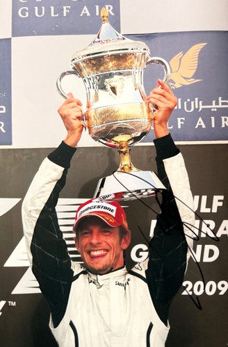 Jenson button hand signed - hand,