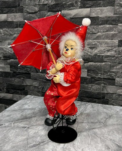 Vintage porcelain clown doll - clown,
