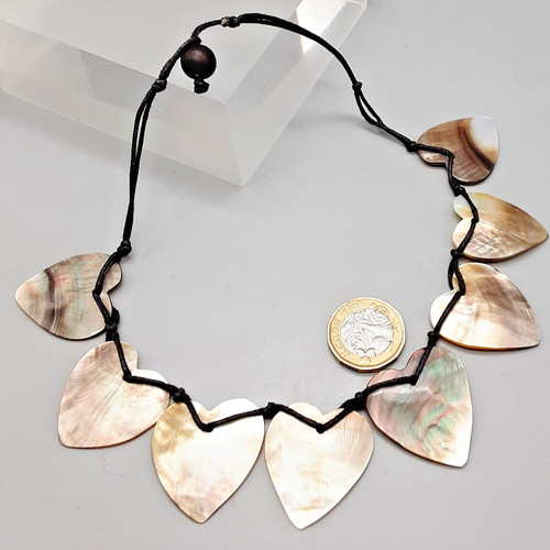 Mother pearl shell heart - pearl,