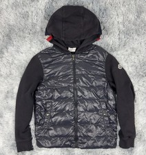 Moncler Hoody Jumper Down Jacket Woman Man Size S 14 Coat Puffa Genuine