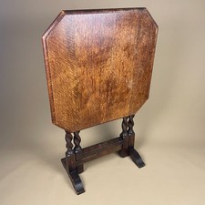 Oak Folding Side Table Barley