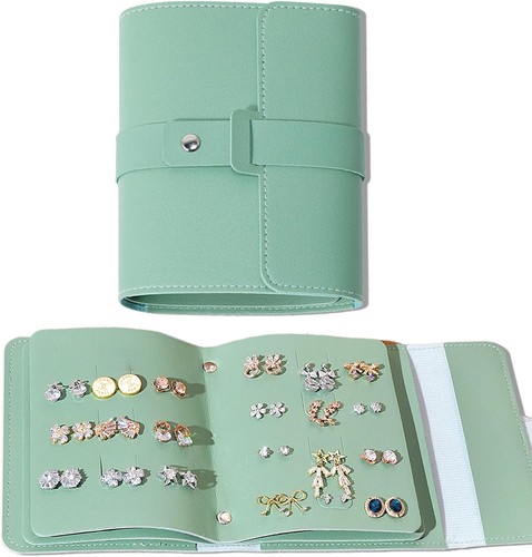 Green jewellery organiser - green,