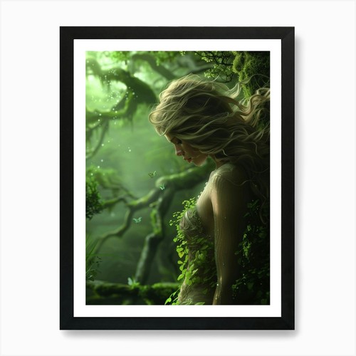 Fairy girl the forest - forest, art