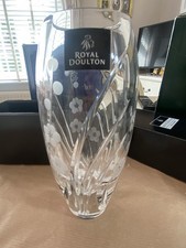 Royal Doulton Crystal Giftware Chelsea Bud Vase Never Been Used.