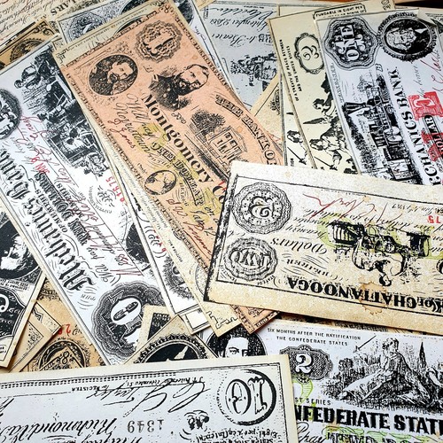 Usa civil war banknotes - usa,