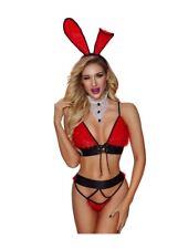 Sexy Lingerie 4pcs Miss Rabbit Bunny Costume Outfit Night Dress Quality Roleplay