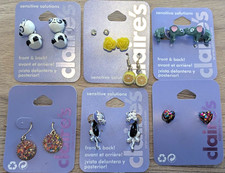 NEW Claire's Accessories Earring 6 Pairs Earrings Lot 2