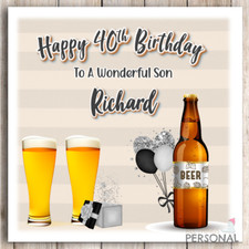 60th 50th 40th Personalised