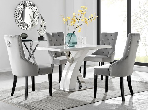 Atlanta white high - high, gloss
