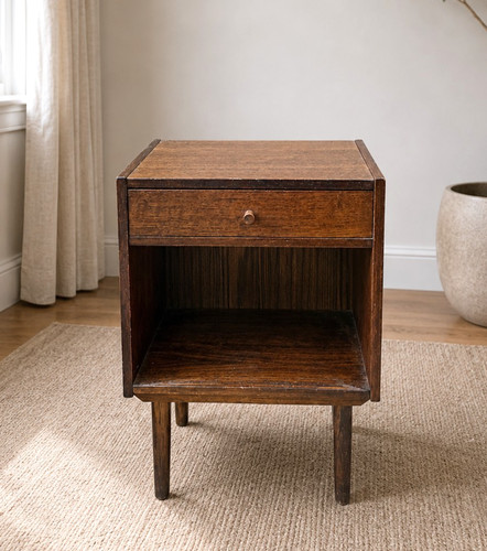 Vintage teak bedside - teak,