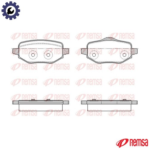 Brake pad set disc - disc,