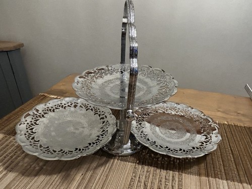 Vintage large silver plated - large,