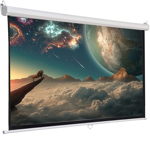 Pull down projector screen - pull,