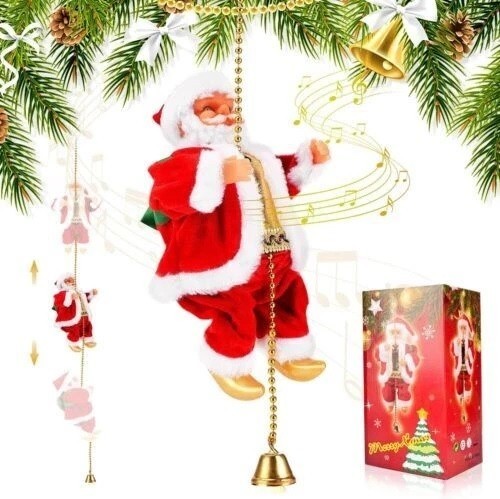 Musical santa claus climbing - santa,