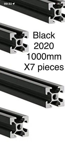 7pcs 1000mm slot - v, 2020