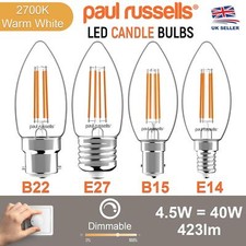 LED Filament Candle Bulbs 40W