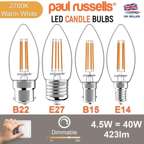 Led filament candle bulbs - candle,
