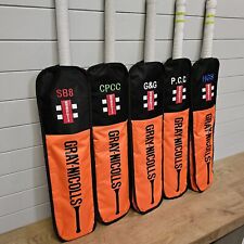 Personalised Gray-Nicolls Cricket Bat Cover Padded Sleeve  - Initials - FREE p&p