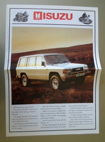 Isuzu trooper 4x4 - isuzu, orig