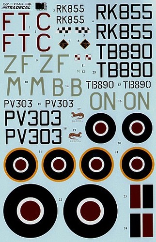 Xtradecal 32nd spitfire - xtradecal, 1/32nd