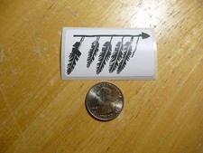 INDIAN SPEAR FEATHERS STICKER