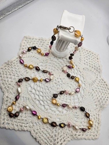 Vintage freshwater pearl long - freshwater,