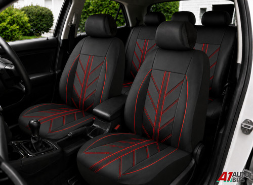 Racing style red black - racing, pu