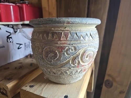 Handcrafted terracotta pot - handcrafted,