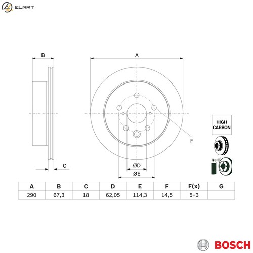 Brake disc 986 479 - 2x,