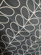Orla Kiely Linear Stem Silver Medium Weight cotton New 145cm x 416cm