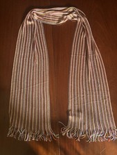 Missoni Scarf Pink Red & Blue Tones With Shimmer Excellent Condition