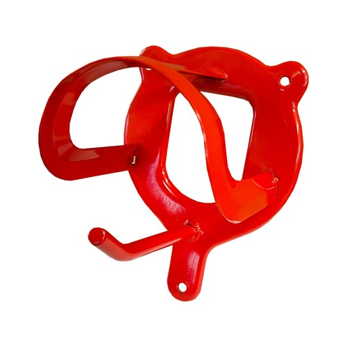 Red steel bridle rack - red,