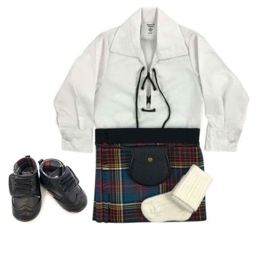 Tartan baby kilt outfits with - tartan,