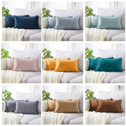 Velvet pom boudoir - boudoir, cushion