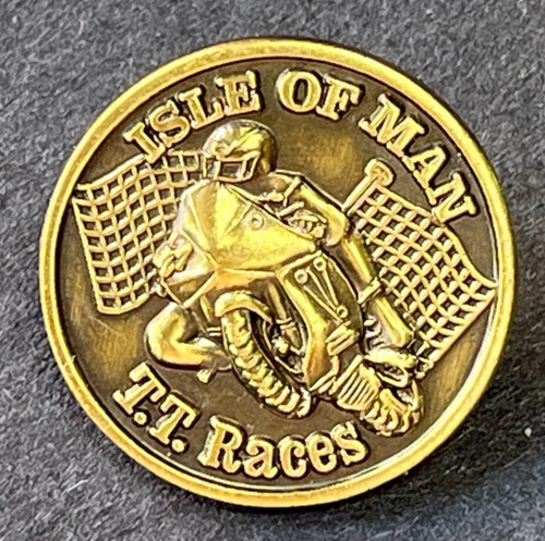 Motorcycle pin badge isle - isle, of