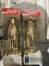 2 x Atlanta 1996 Olympic Coke Bottles Coca Cola