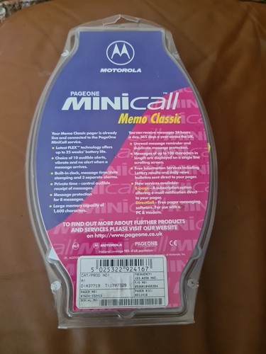 Motorola page one minicall - page,