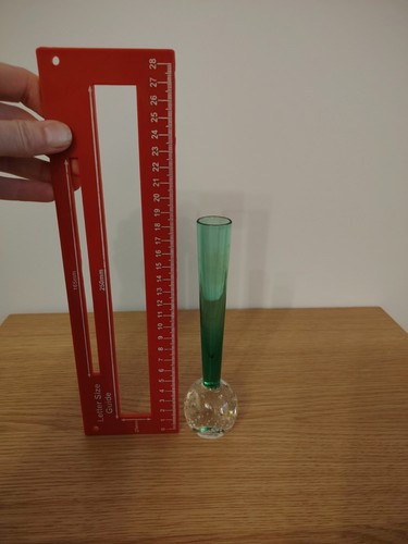 Vintage bud vase with green - bud,