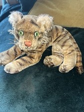 1950s steiff tiger lying - steiff,