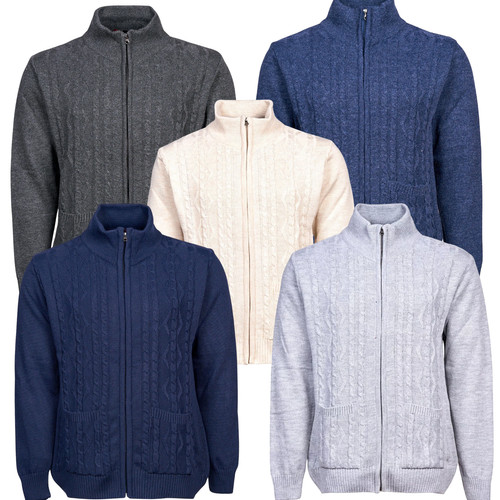 Men high neck knitted - neck,