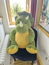 Giant Dinosaur Triceratops Soft Toy Plush Huggie
