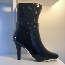 Glass Boot Vase, Dark Purple &