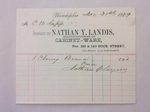 1889 antique nathan landis - antique, y