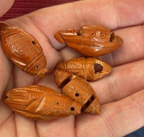 Intricately hand carved - 5,