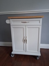 SoBuy Kitchen Storage Cabinet Island Trolley White